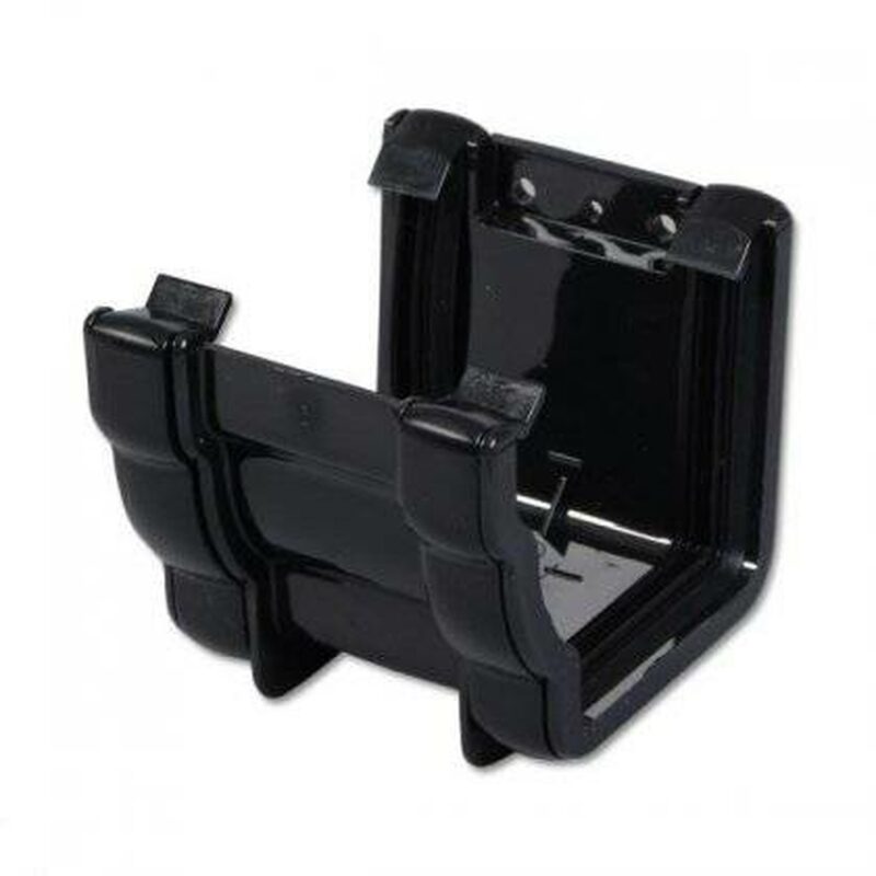 FloPlast Black Ogee Gutter Union Bracket RUN1.BL